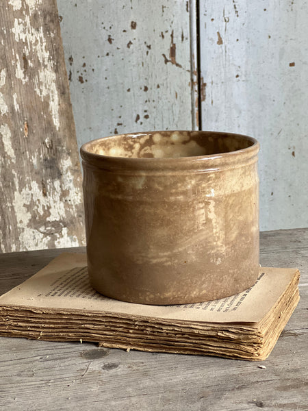 Chunky Buttery Antique Confiture Pot
