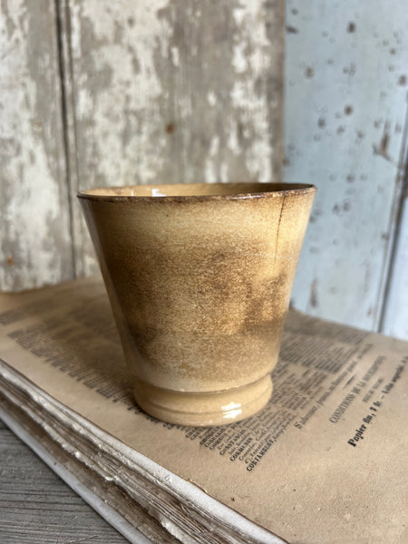 Beautiful Crazed Buttery Cup
