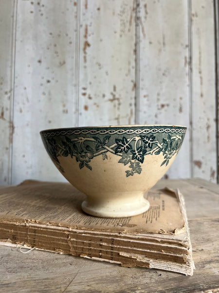 French Transferware Cafe au Lait bowl