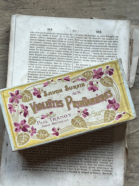 Vintage Violettes French Soap Box