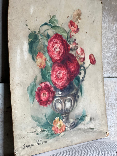 Floral Oil on Board