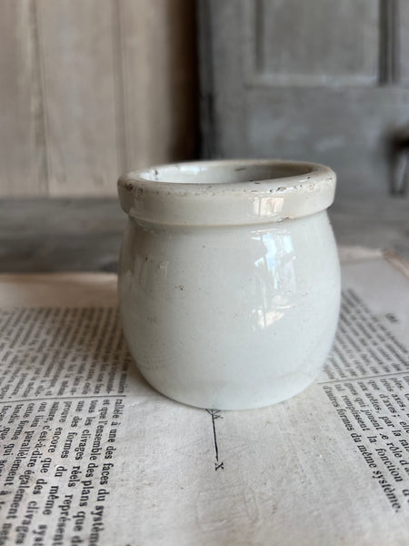 Vintage French Yoghurt Pot