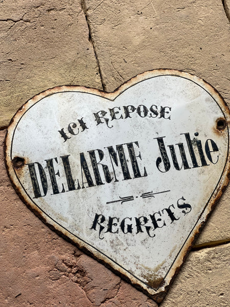 Vintage French Rustic Memorial Heart