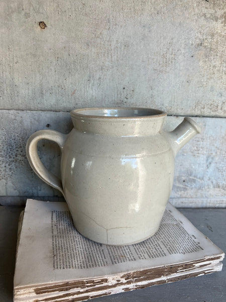 Antique Simple French Stoneware Gargoulette
