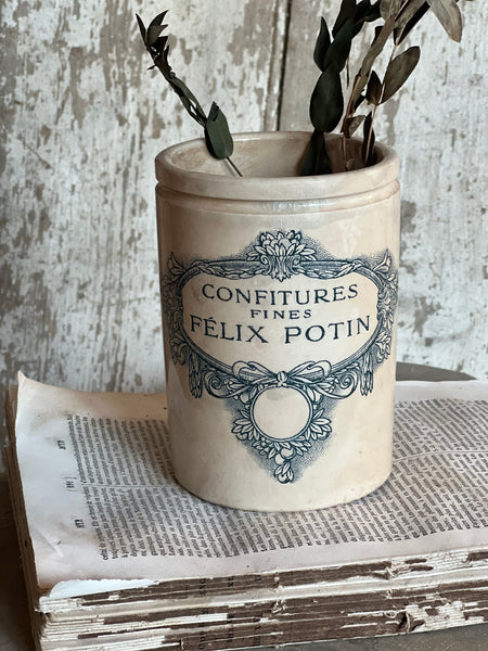 Vintage French Felix Potin Jar