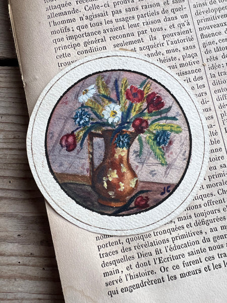 Sweet Little French Flowers in a Vase Painting