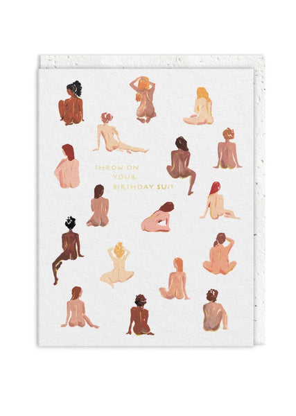 Birthday Suit Plantable Greeting Card