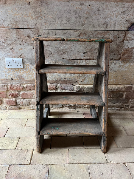 Large Vintage Rustic French Steps