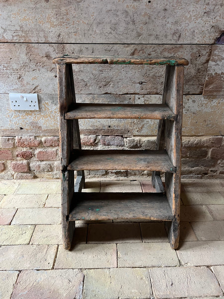 Large Vintage Rustic French Steps