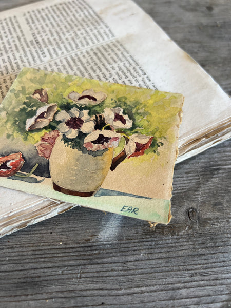 Beautiful Vintage Floral Watercolour