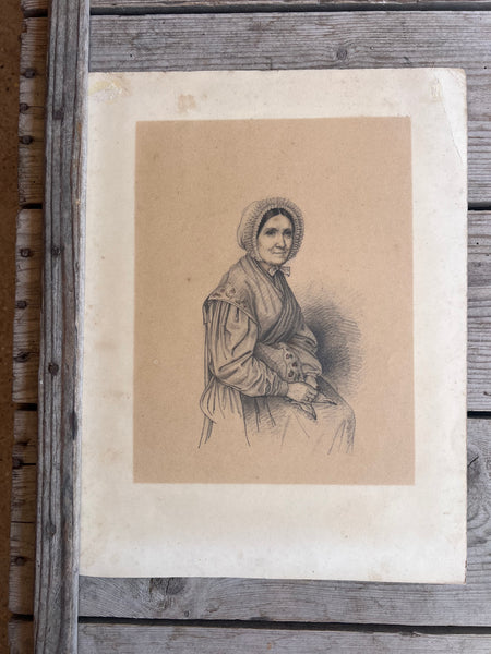 Antique Sketched Portrait