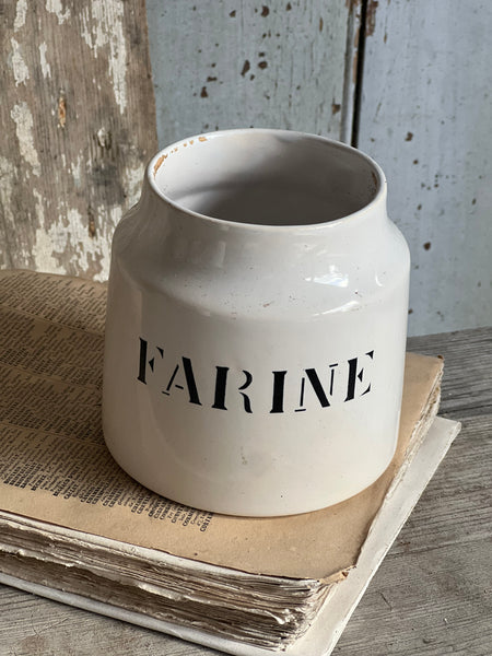 French Vintage Charolles Flour Pot