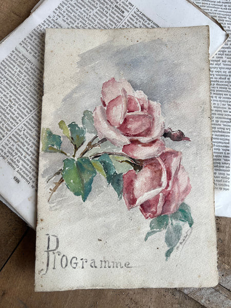 Hand Painted French Programme