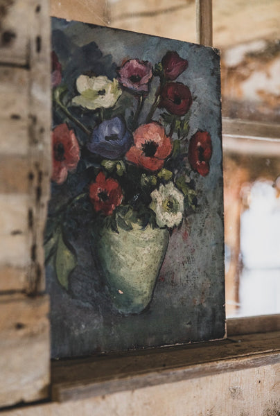 Floral Oil on Board