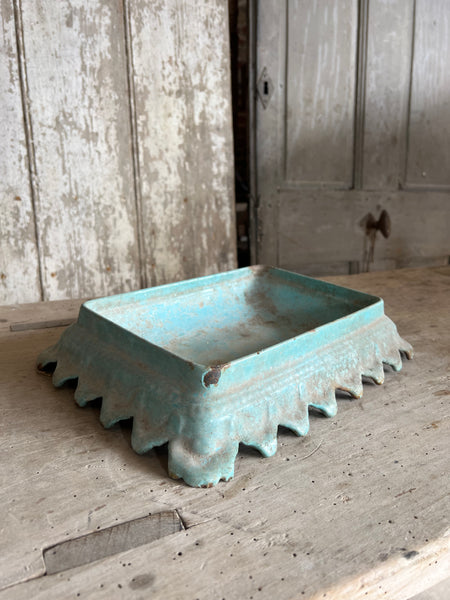 Vintage Cast Iron Enamel Dish