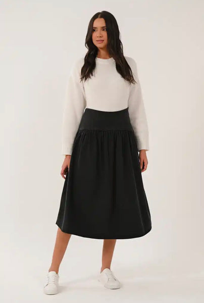 Saige by Nomads Denim Midi Skirt
