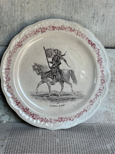Vintage Joan of Arc Plate
