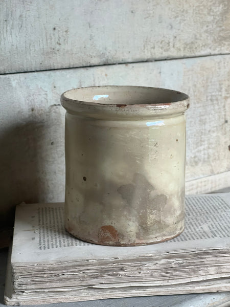 Antique Rustic Confiture Pot