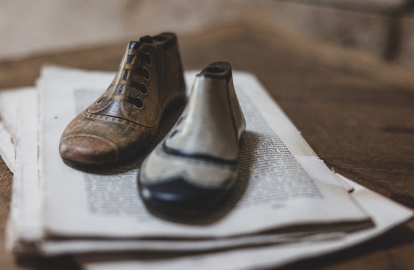 Vintage French Hand Painted Shoe-last