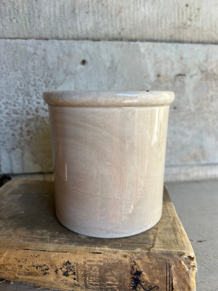 Small Buttery Creil Et Montereau Antique Confiture Pot