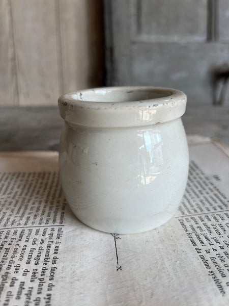 Vintage French Yoghurt Pot