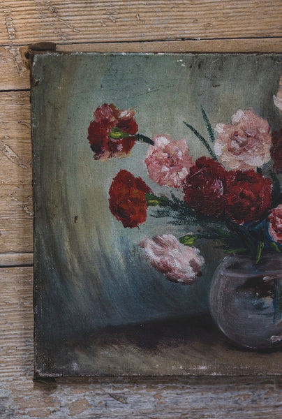 Floral Oil Painting on Canvas
