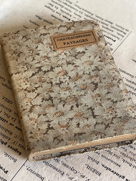Miniature Fabric French Book
