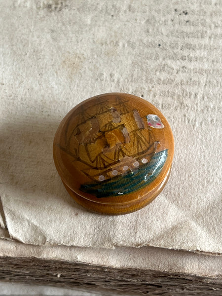 Vintage Boat Trinket Box
