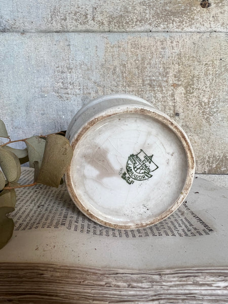 Small Antique French Wide Jar