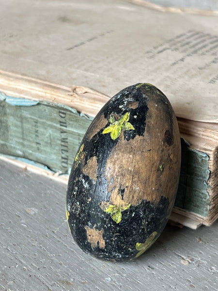 Vintage Painted Rustic Egg