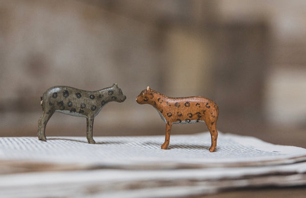 Sweet Vintage Wooden Leopards