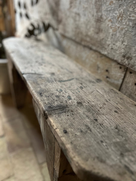 Rustic French Bench
