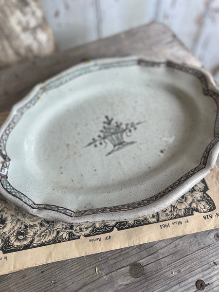 French Antique Platter