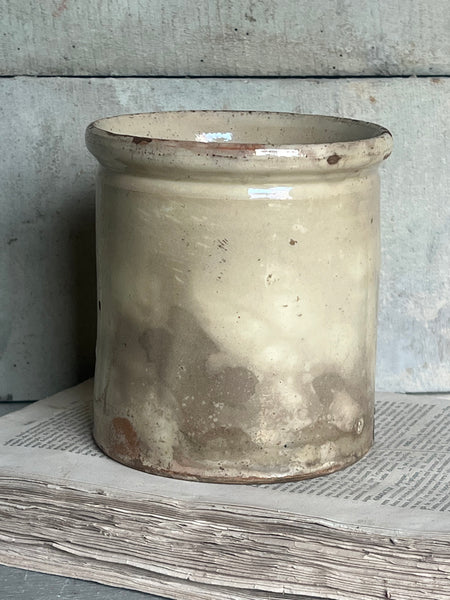 Antique Rustic Confiture Pot