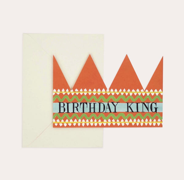 Birthday King Crown Card