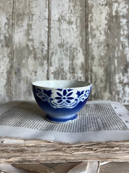 Small Bright Blue Cafe au Lait bowl