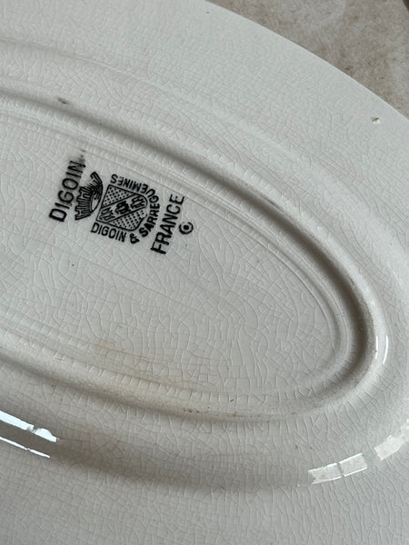 Vintage Digoin Platter