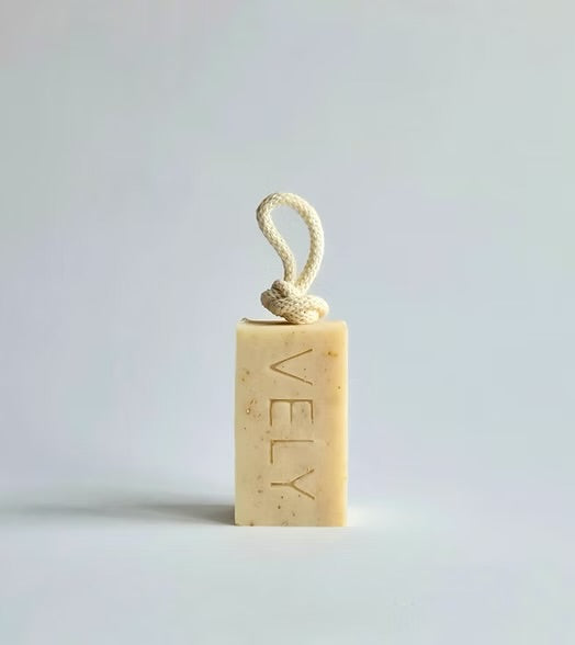 Natural Handmade Soap On A Rope "Classic Twist" with Oatmeal