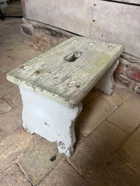 Large Vintage French Stool