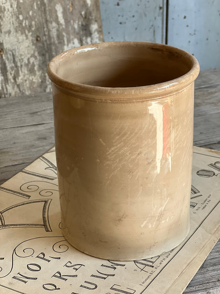 Large Buttery Creil Et Montereau Antique Confiture Pot