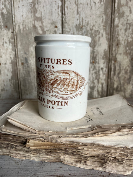 Vintage French Felix Potin Jar