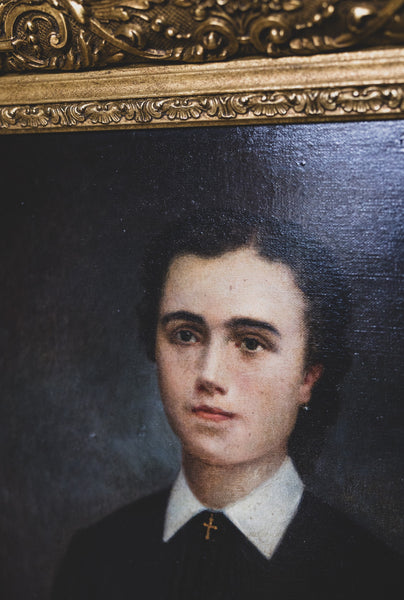 Framed Antique French Portrait