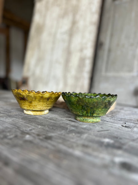 Glazed Vintage Pottery Bowls