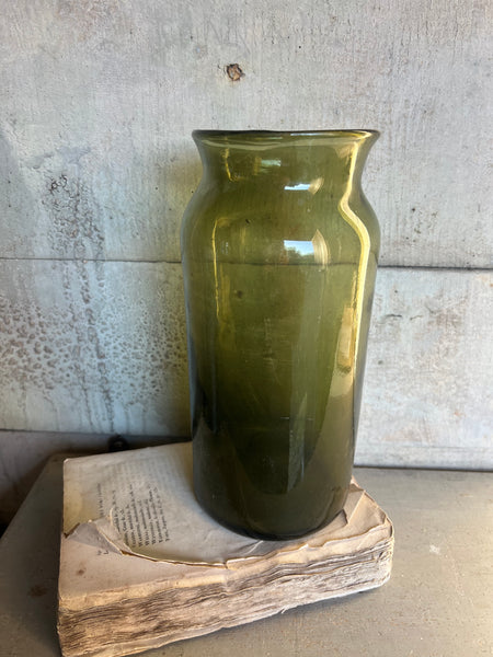 Stunning Green French Vintage Truffle Jar