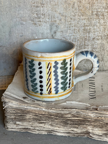 Vintage French Handcrafted Mug