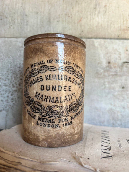 Vintage James Keiller Marmalade Jar