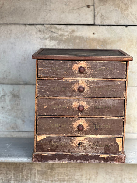 Antique Cotton Reel Drawers