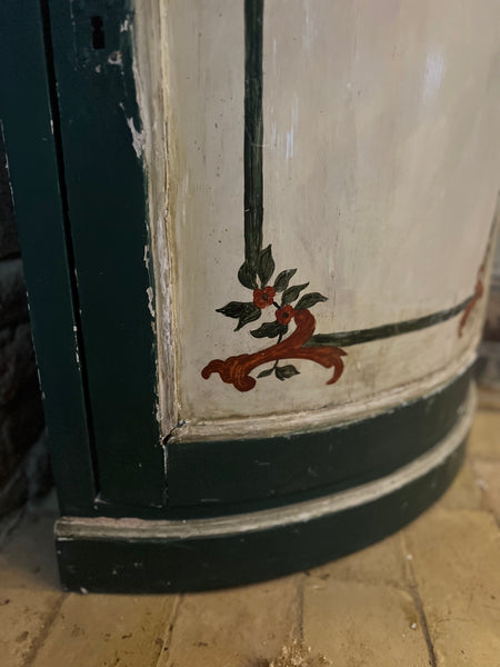 Vintage French Chippy Paint Corner Unit