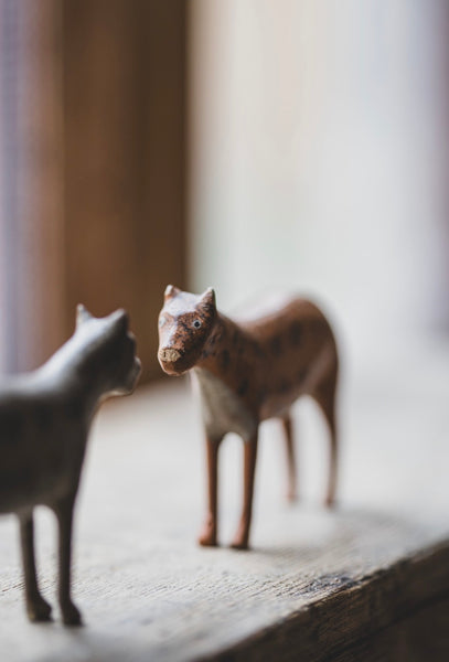 Sweet Vintage Wooden Leopards