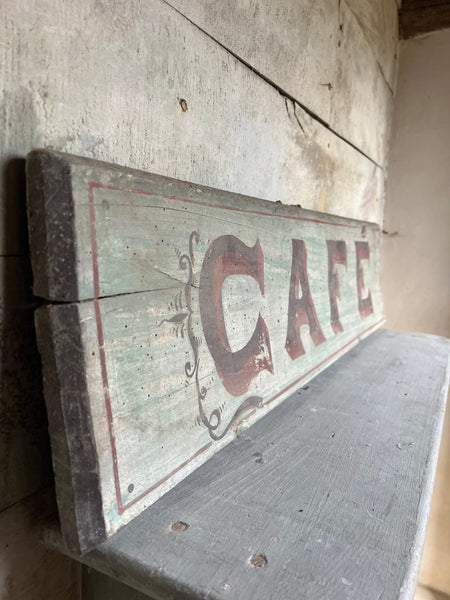 Antique French Cafe Sign